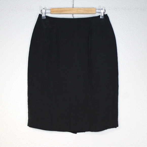 Vintage 100% Silk Pencil Skirt - Picture 1 of 8